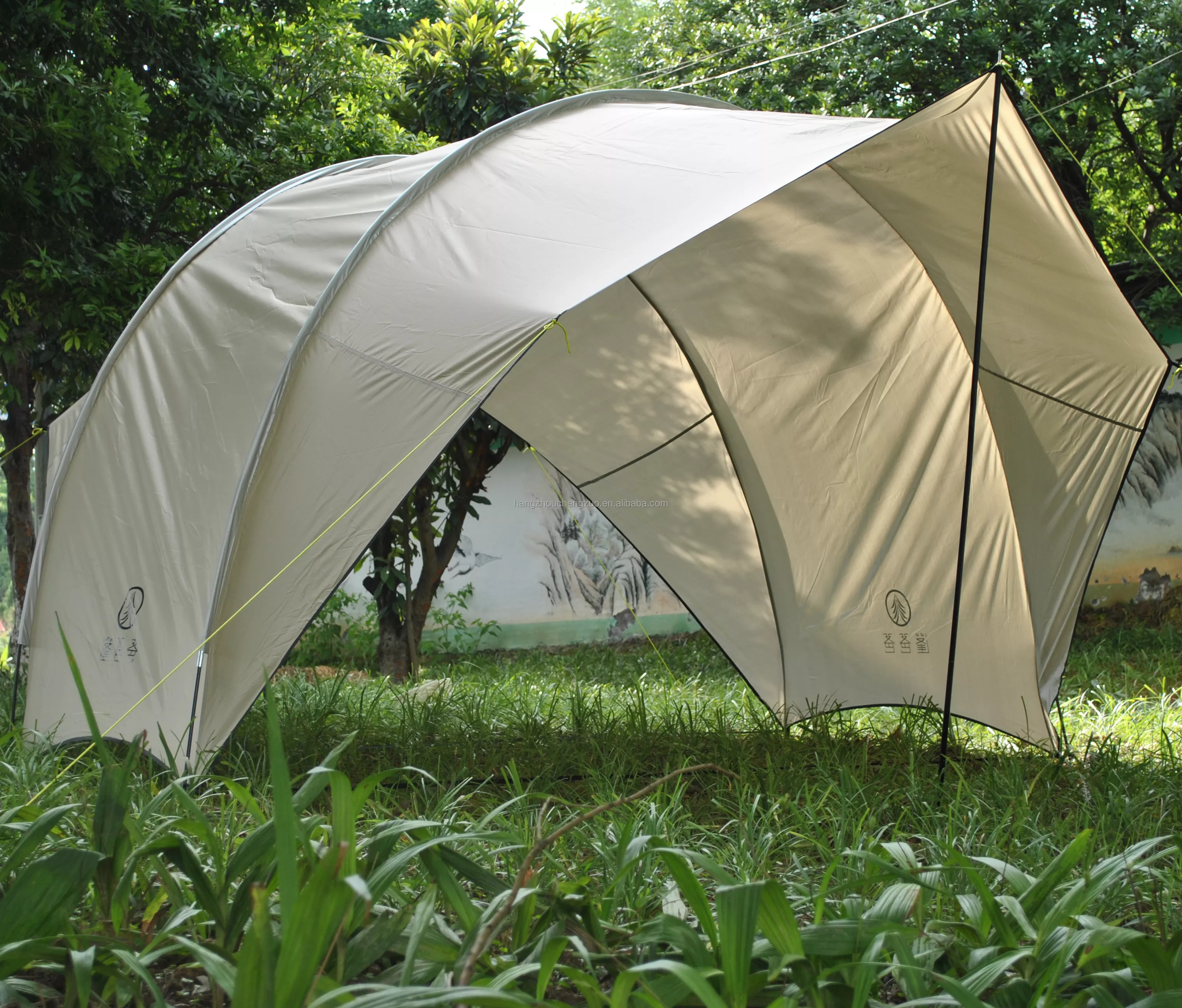 Cheap Goat Tents CZX 630 Camping Tent Portable Waterproof khaki Eggshell Canopy,Camping Shelter Lightweight Sunshade for Snow Camping Outdoor   